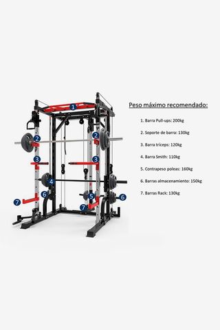 Jaula Musculación Smith Fitness Tech