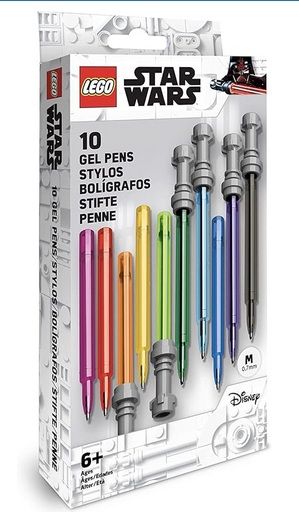 10 Bolígrafos Gel LEGO Star Wars SIN CAJA