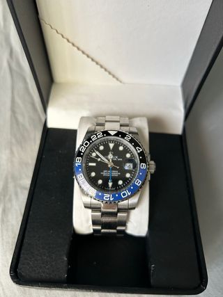 Reloj GMT Automático Negro/Azul