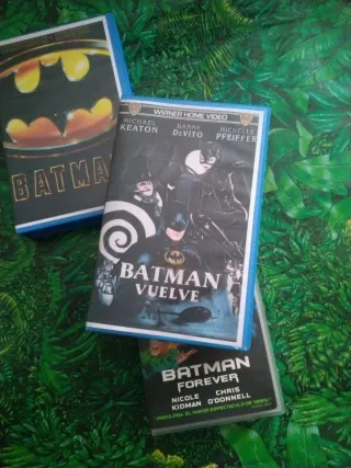 VHS Batman 1 2 3 Forever Keaton LEER