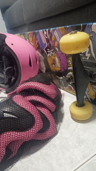 Kit Skate Infantil: Monopatín, Casco y Protección 