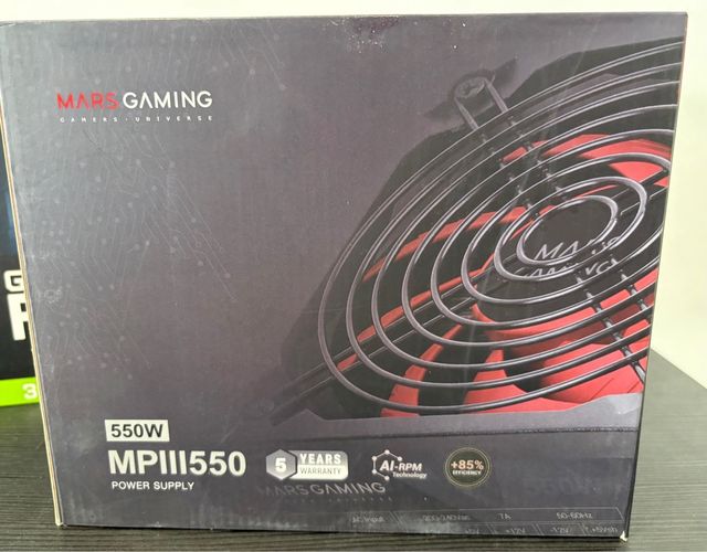 Fuente Alimentación Mars Gaming MPIII550 550W
