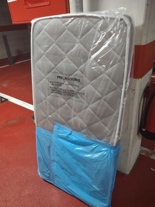 Colchón cuna viscoelástico Dormideo + protectores 