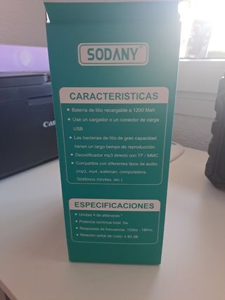 Altavoz Bluetooth SODANY Negro