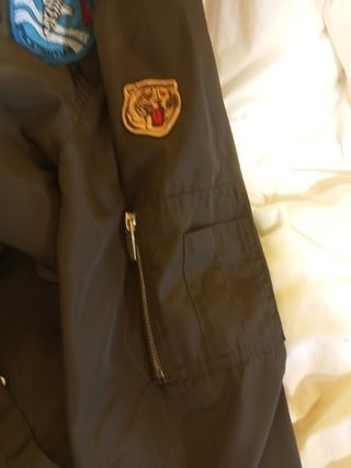 Chaqueta Bomber Hombre Verde Militar