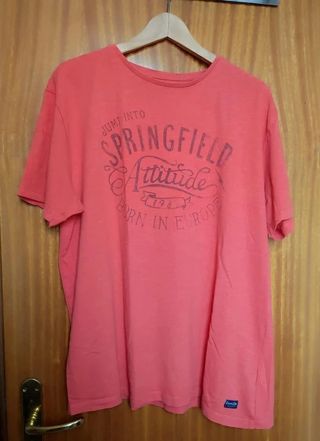 Camiseta Springfield Coral Talla XXL