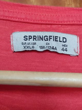 Camiseta Springfield Coral Talla XXL