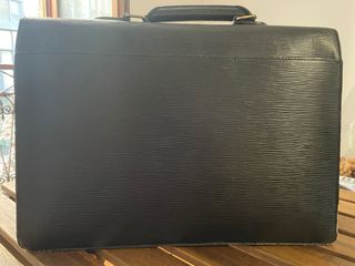 Portadocumentos Louis Vuitton Negro Cuero