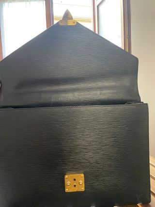 Portadocumentos Louis Vuitton Negro Cuero