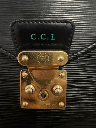 Portadocumentos Louis Vuitton Negro Cuero
