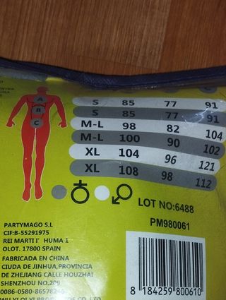 Disfraz Lobo Adulto Talla L