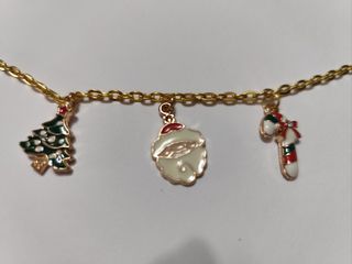 Pulseras Navideñas con Colgantes