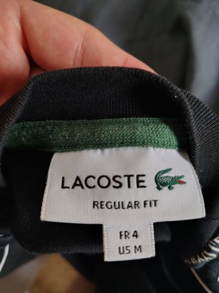 Camiseta Lacoste Negra Talla M