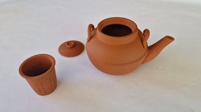 Set da tè tradizionale cinese in terracotta