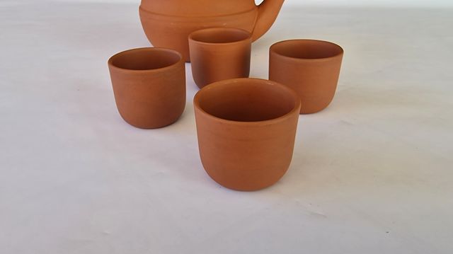 Set da tè tradizionale cinese in terracotta