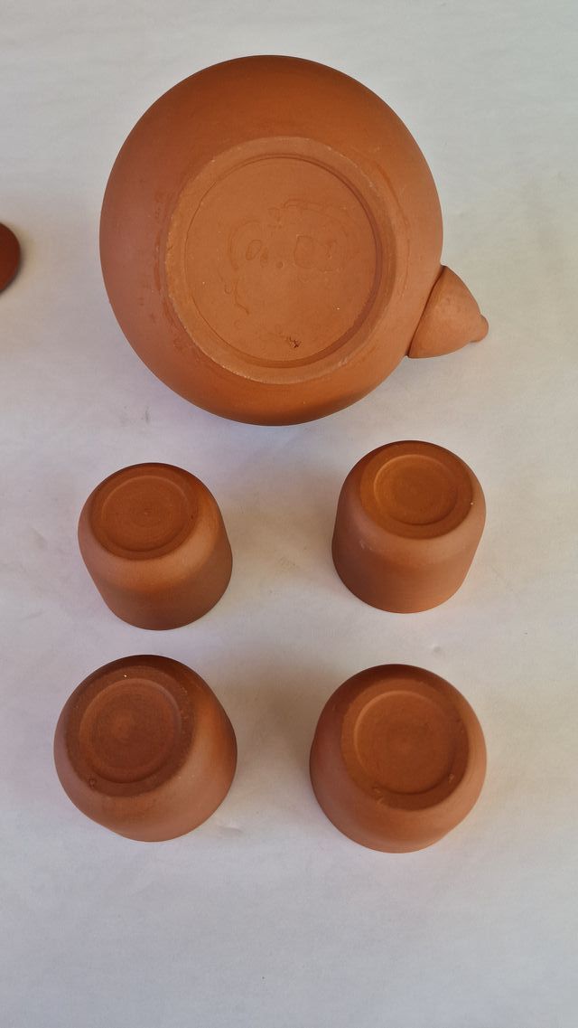 Set da tè tradizionale cinese in terracotta