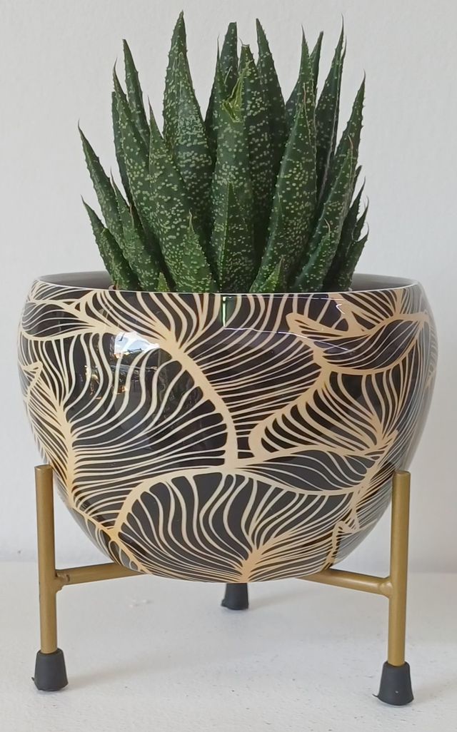 Fioriera in ferro con supporto