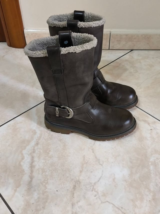 Stivaletti donna vera pelle marrone