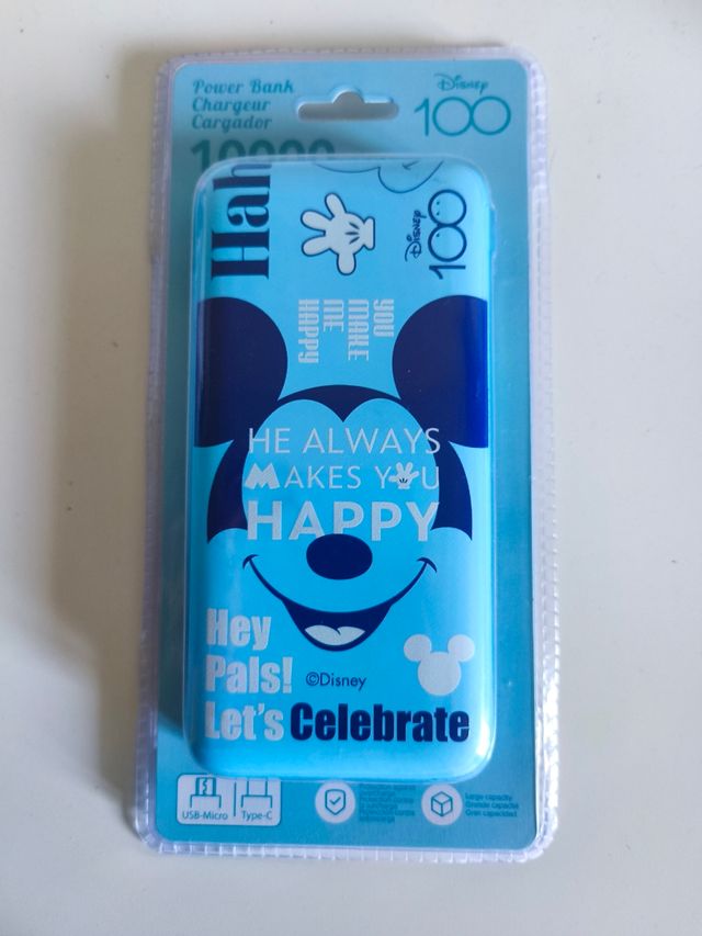 Batería portatil Power Bank Disney 100 Aniversario