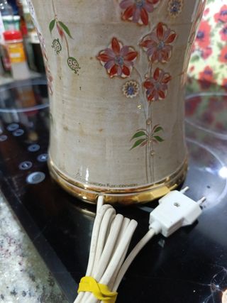 Lámpara de mesa cerámica vintage