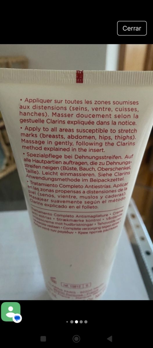 Crema Antiestrías Clarins Soin Complet