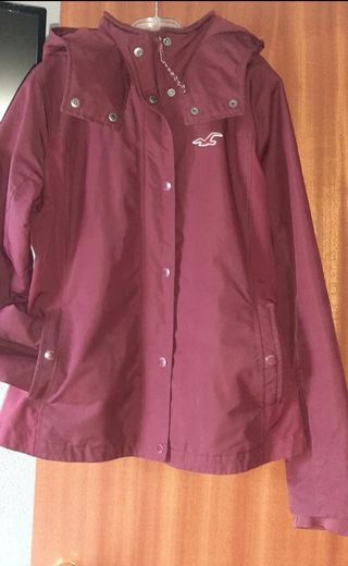 Chamarra Hollister granate Talla L