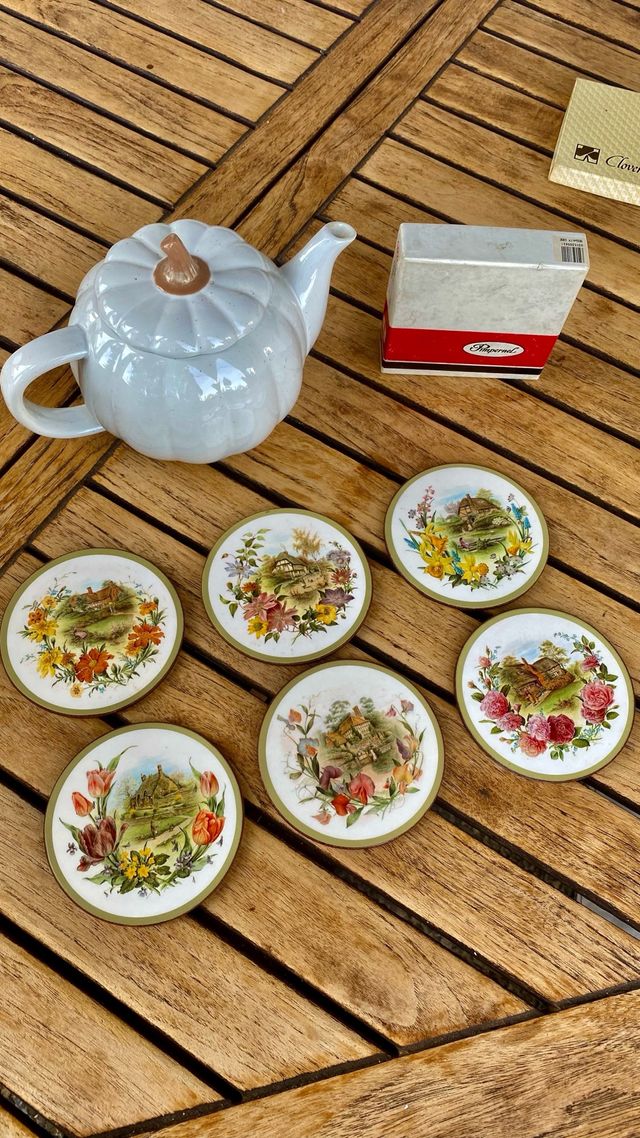 Reposavasos Pimpernel con escenas campestres