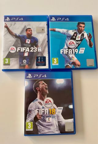 Lote FIFA PS4: 23, 19, 18