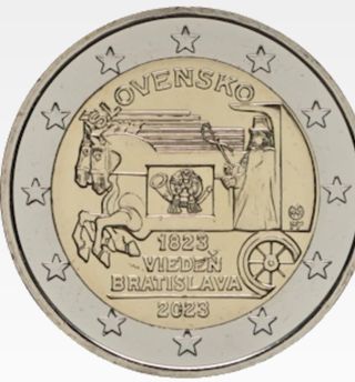Eslovaquia 2023 moneda 2 euros