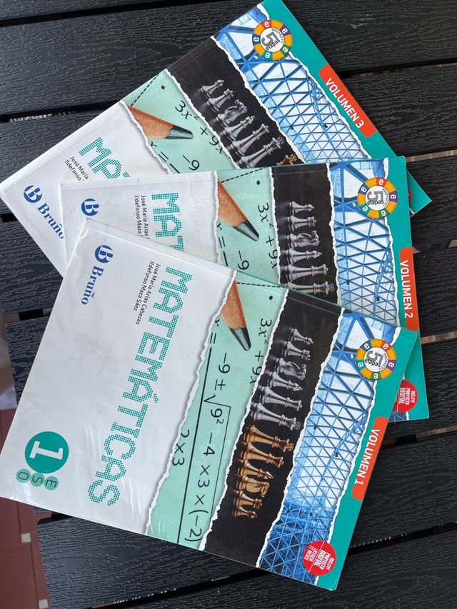 Matemáticas 1 ESO 3 volúmenes Proyecto 5 etapas