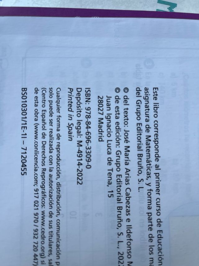 Matemáticas 1 ESO 3 volúmenes Proyecto 5 etapas