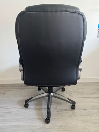 Silla de Oficina/Gamer Negra y Plateada