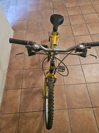 Bicicleta juvenil amarilla