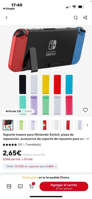 Nintendo Switch azul y Rojo
