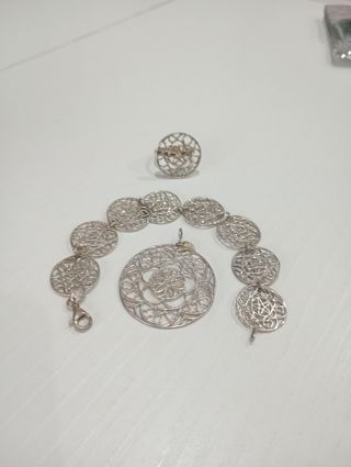 Conjunto Tous: Pulsera, Anillo y Colgante