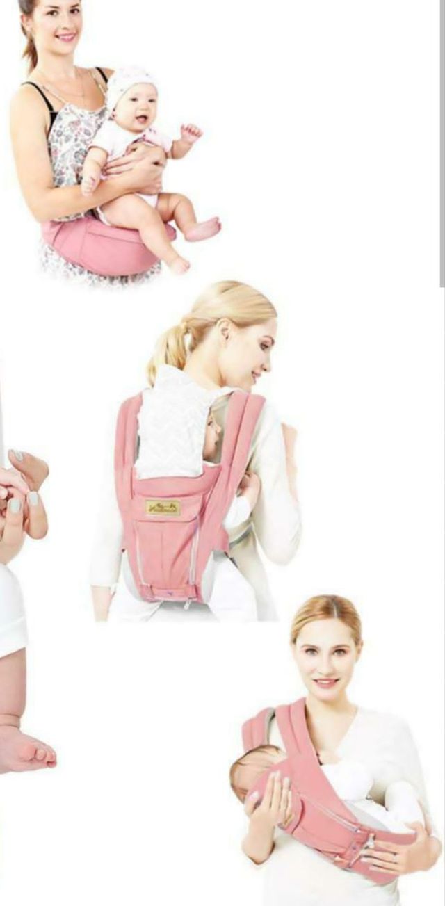 Marsupio neonato rosa con bolsa