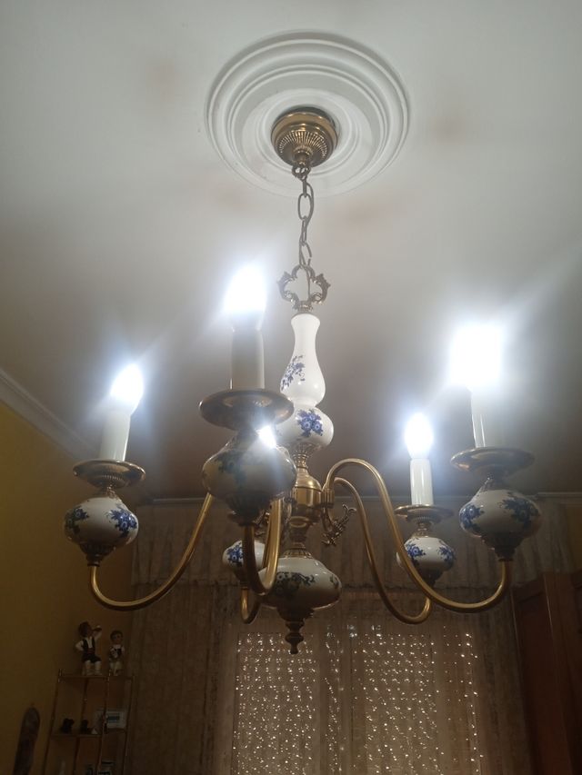 Lámpara de techo cerámica estilo clásico