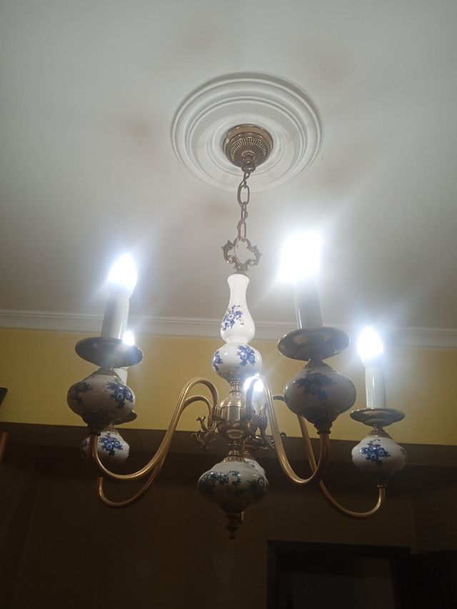 Lámpara de techo cerámica estilo clásico