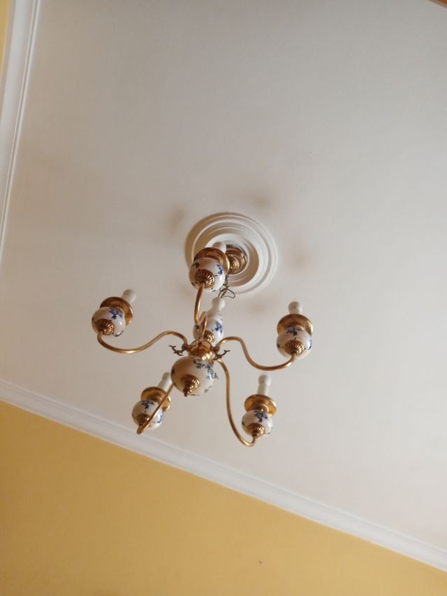 Lámpara de techo cerámica estilo clásico