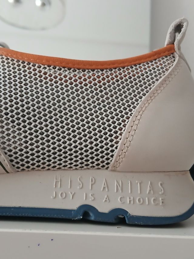 Zapatillas Hispanitas Beige y Azul