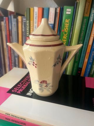 Juego de té cafe francés de porcelana Art Deco