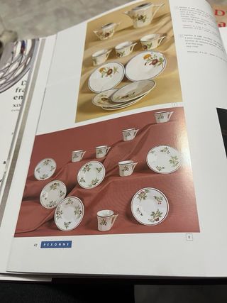 Juego de té cafe francés de porcelana Art Deco