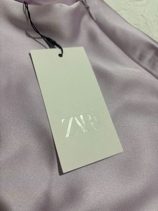Vestido Midi Satén Lila