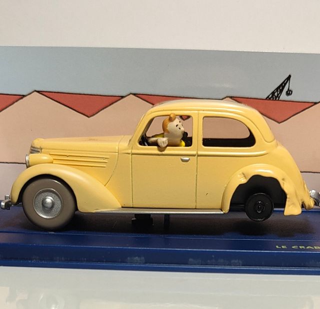 Coche y grúa Tintín esc. 1/43