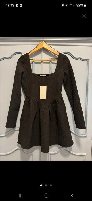 Vestido Zara Negro Talla M