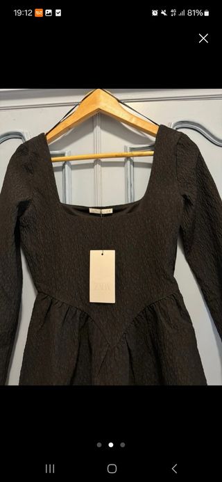 Vestido Zara Negro Talla M