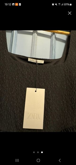 Vestido Zara Negro Talla M