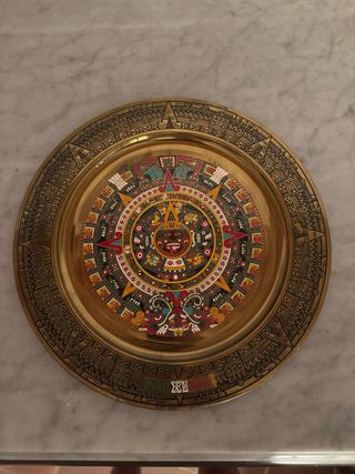 Plato Decorativo Artesanal Mexicano