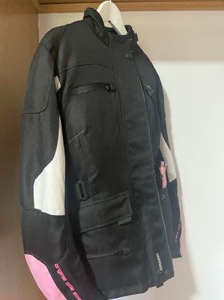 Conjunto Moto Mujer Negro y Rosa talla  xl 