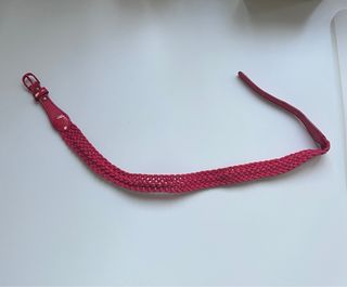 Cinturón rojo trenzado niño/a